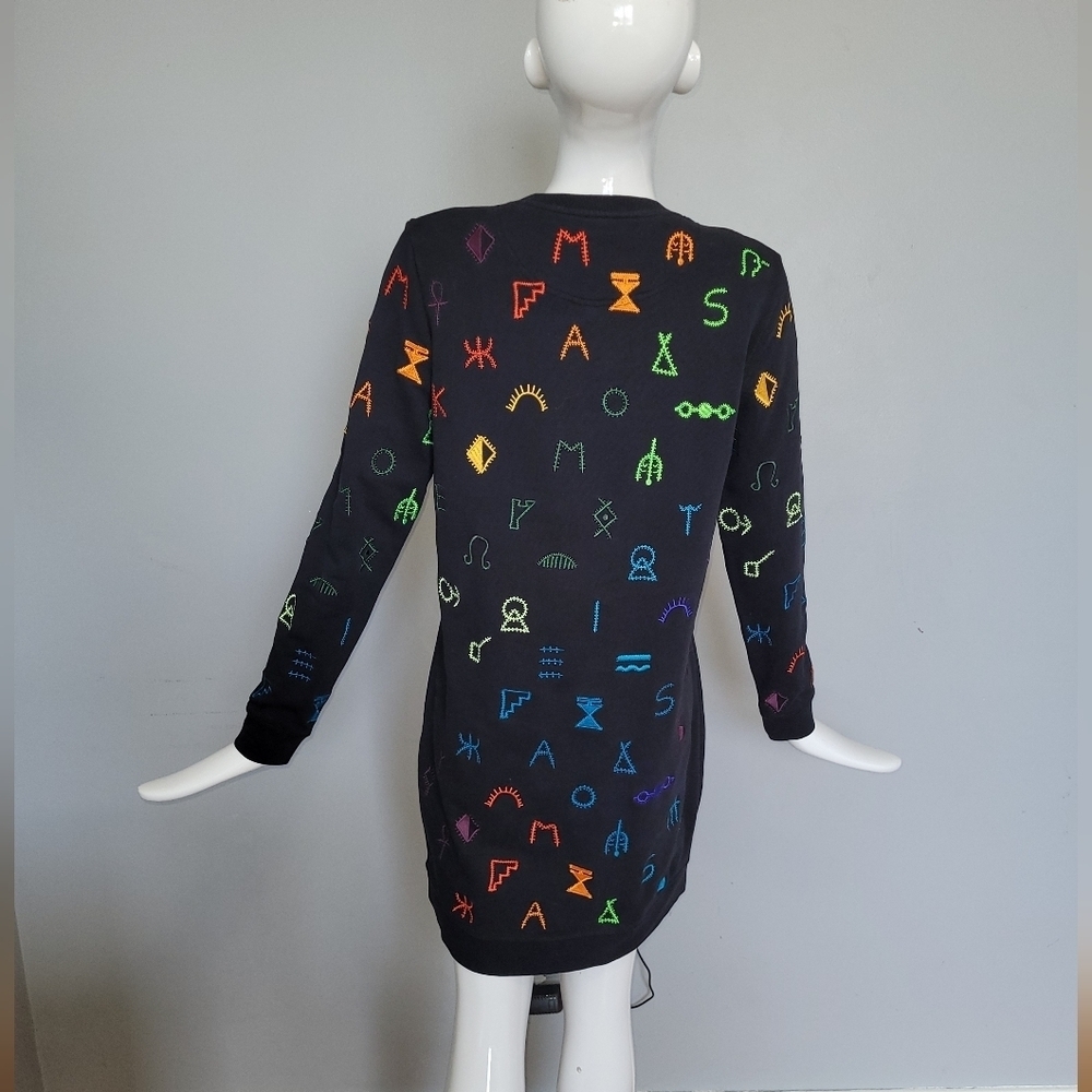 Kenzo Symbols Sweatshirt Dress, VGUC, Size M - Picture 3 of 6